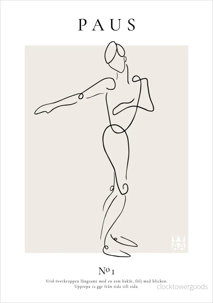 Paus Poster med lineart - Bild 3