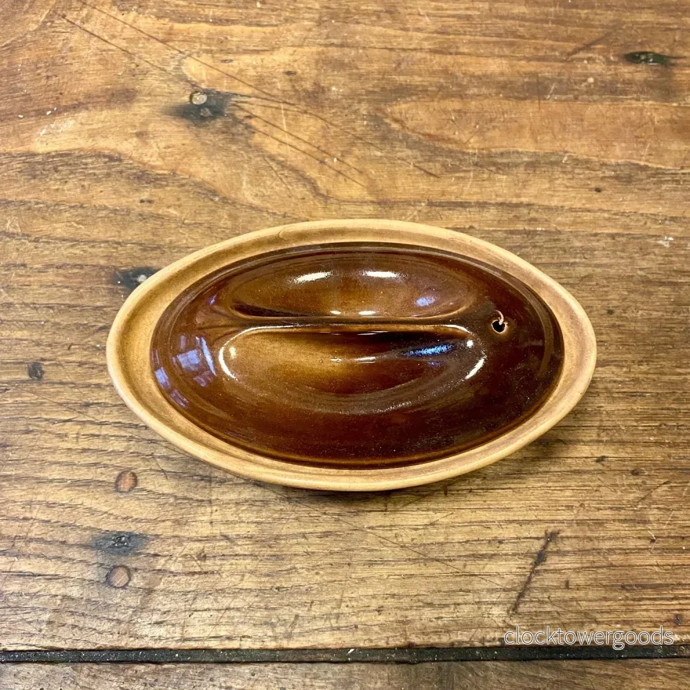 Vintage French Stoneware Terrine – Brown Glaze Vintage French Stoneware Terrine – Brown Glaze