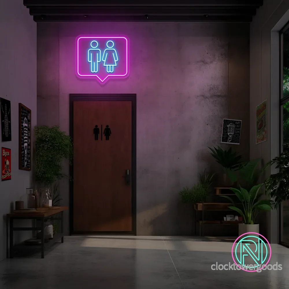 ”WC Emoji” Led neonskylt ”WC Emoji” Led neonskylt