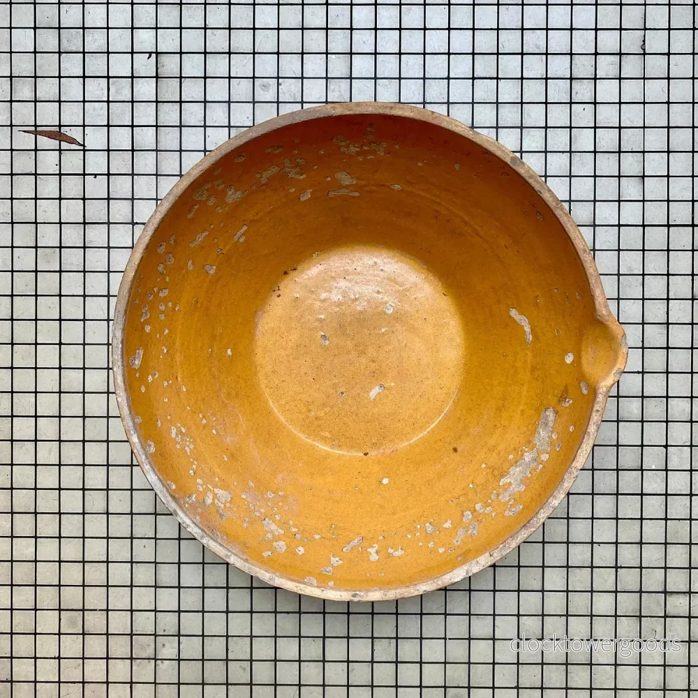 Vintage French Provençal Tian Bowl – Yellow Glaze Vintage French Provençal Tian Bowl – Yellow Glaze