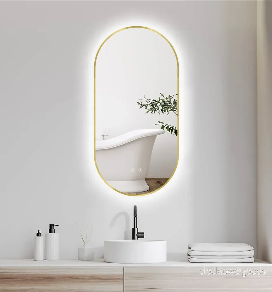 LED-spegel Selene Gold & Black LED-spegel Selene Gold & Black