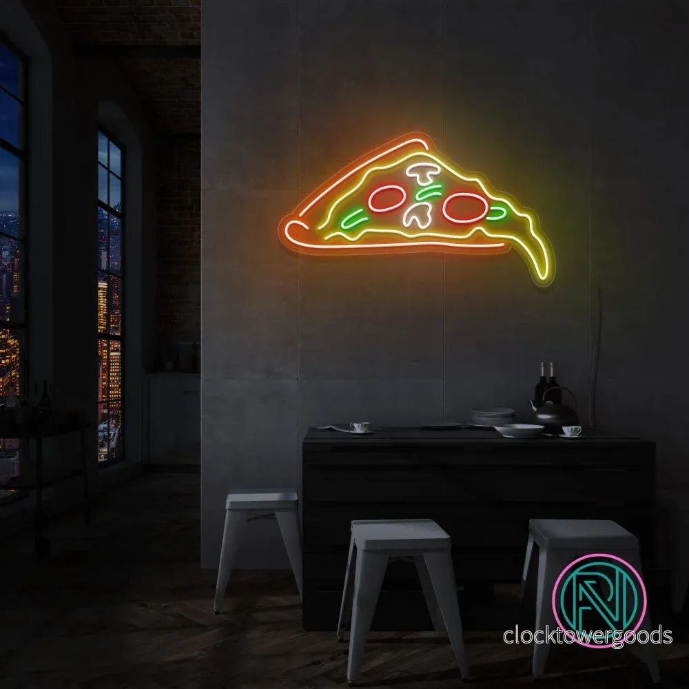 ”PIZZA” Led neonskylt. ”PIZZA” Led neonskylt.