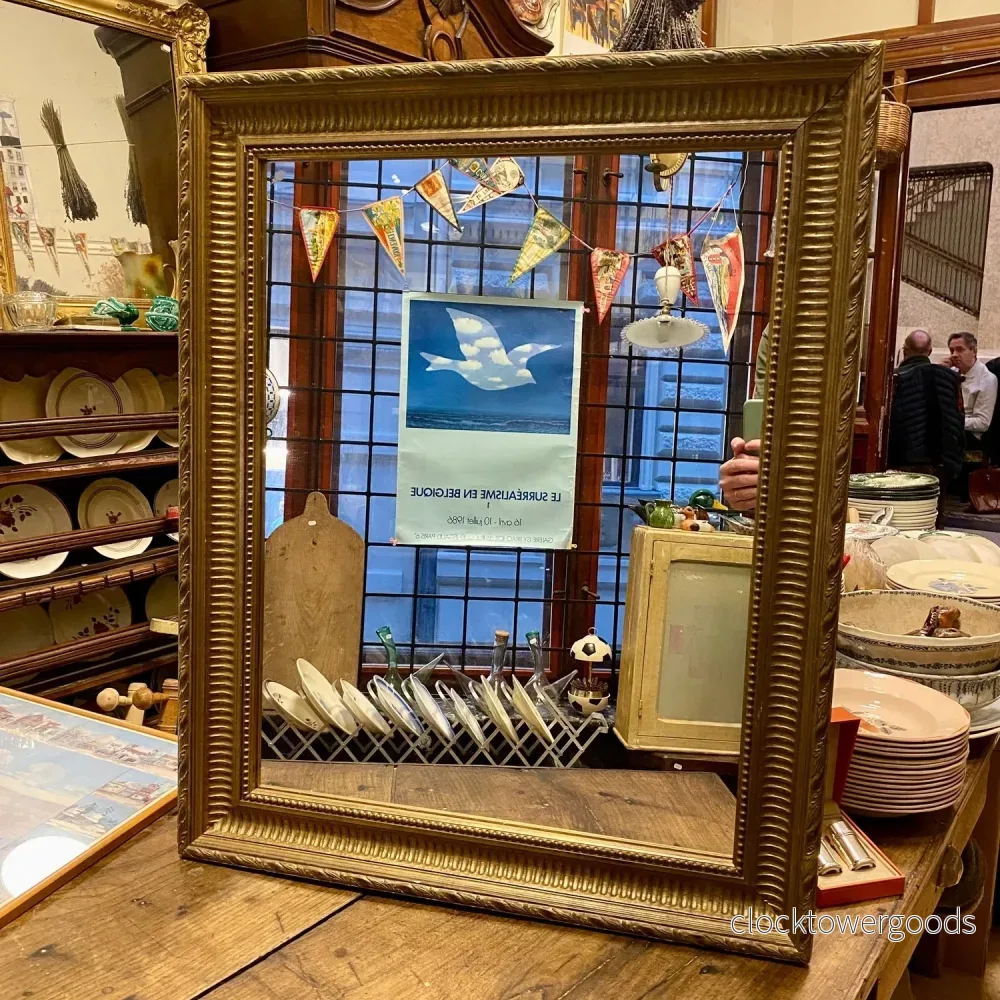 French Vintage Mirror – Gilded Wooden Frame French Vintage Mirror – Gilded Wooden Frame