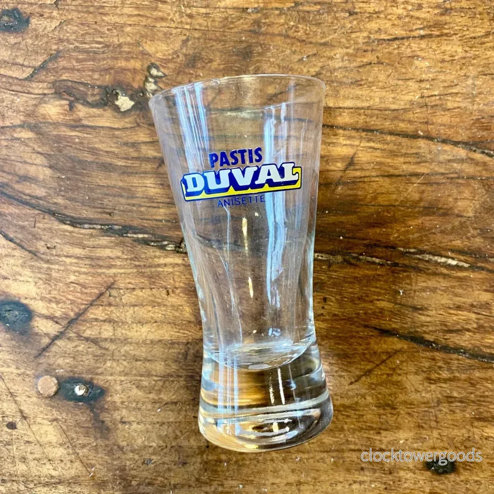 Vintage French Pastis Duval Glass
