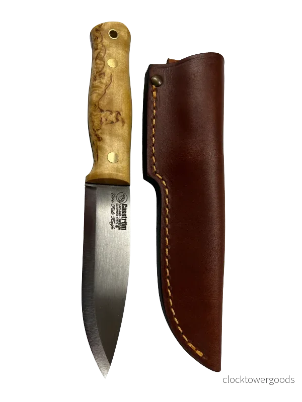 Casström Lars Fält-kniv med läderslida och läderlanyard Casström Lars Fält-kniv med läderslida och läderlanyard