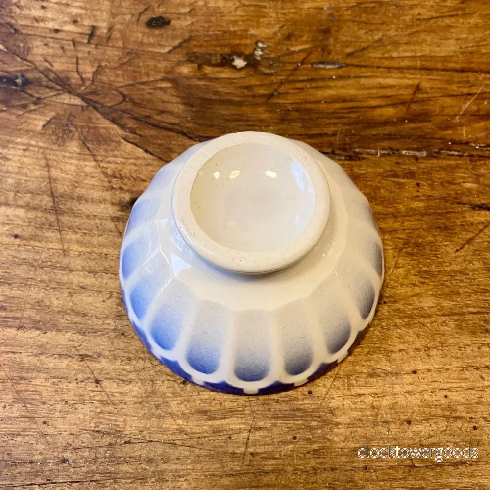 Vintage French Café au Lait Bowl – Blue Geometric Vintage French Café au Lait Bowl – Blue Geometric