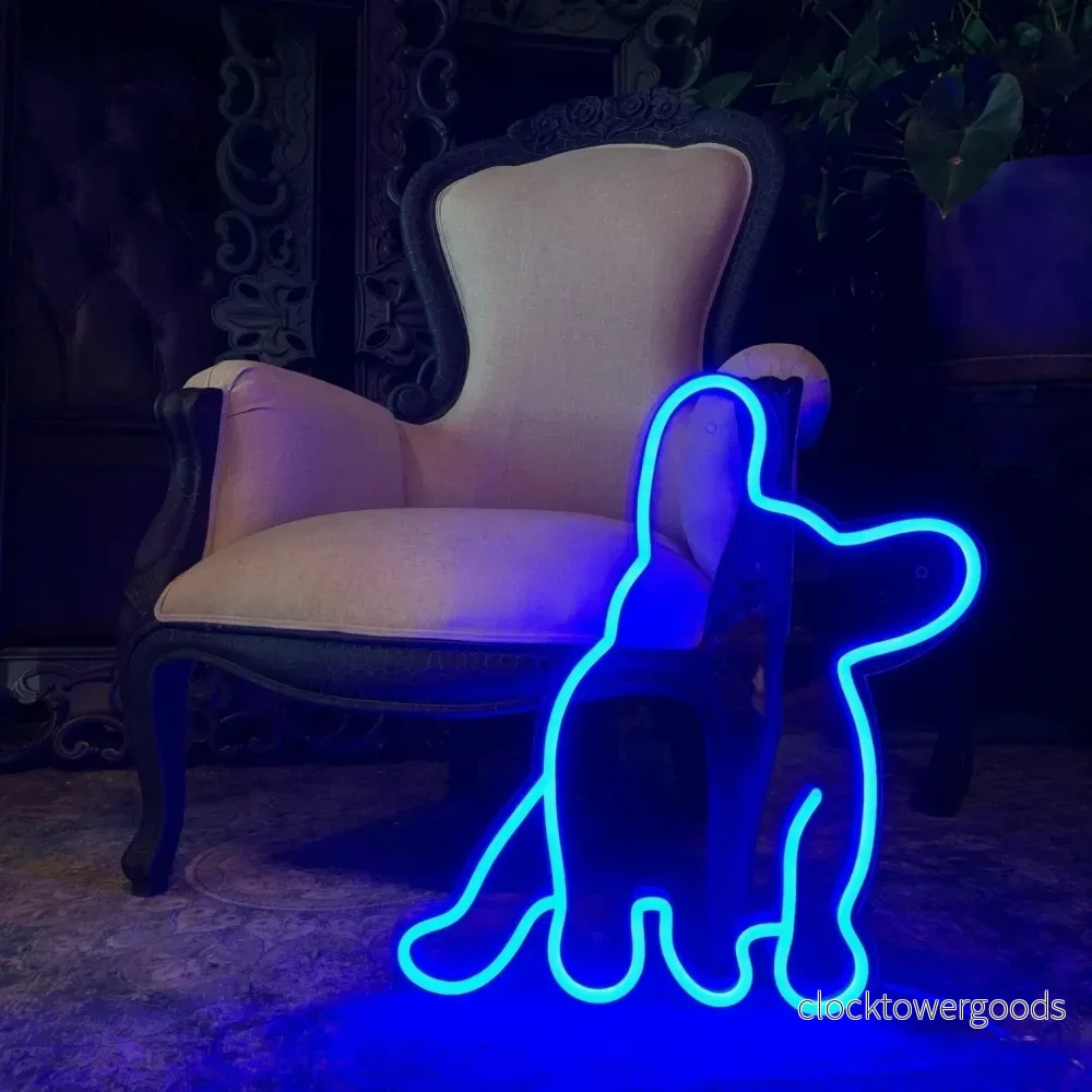 LED NEONSKYLT ”French Bulldog”. Royal Blue LED NEONSKYLT ”French Bulldog”. Royal Blue