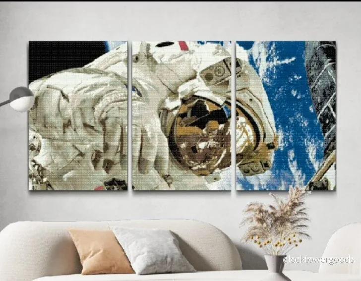 ASTRONAUT – 3 delar diamantmålning ASTRONAUT – 3 delar diamantmålning