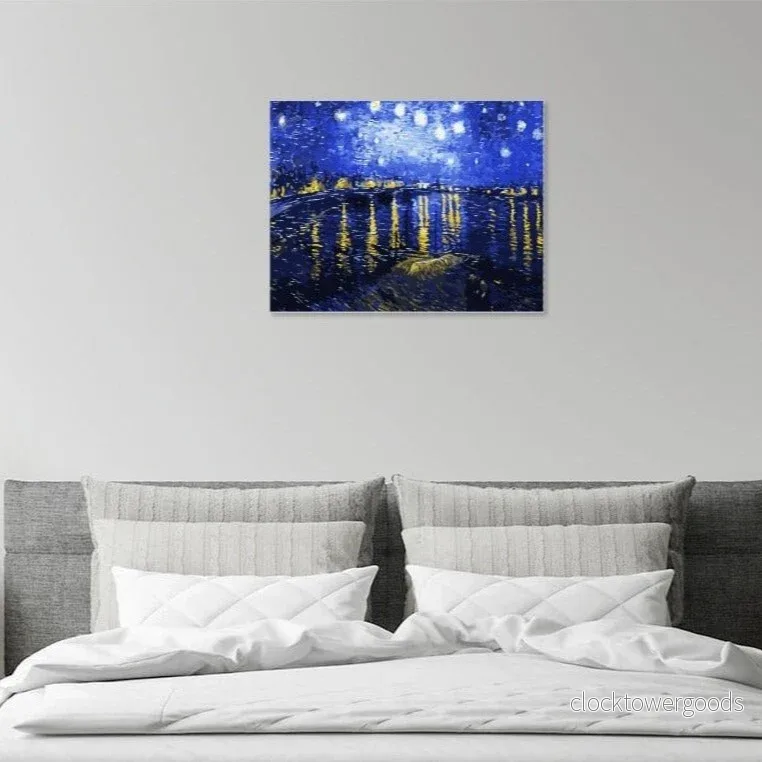 STJÄRNENATT ÖVER RHÔNE - Vincent van Gogh - Bild 2