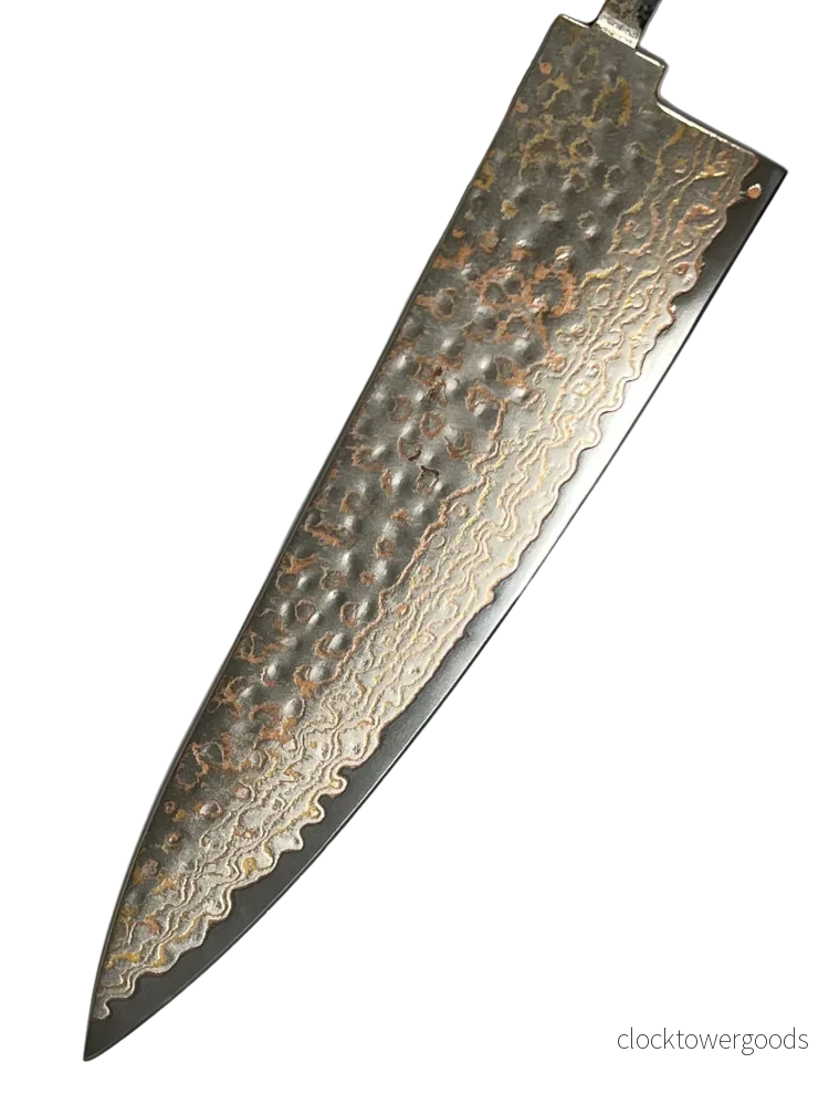 Kockkniv 220 mm Rostfri Koppar-Damaskus Kockkniv 220 mm Rostfri Koppar-Damaskus