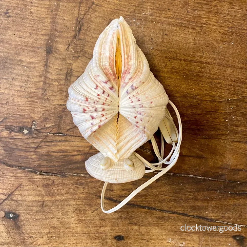 Vintage Shell Table Lamp – Natural Seashell - Bild 3