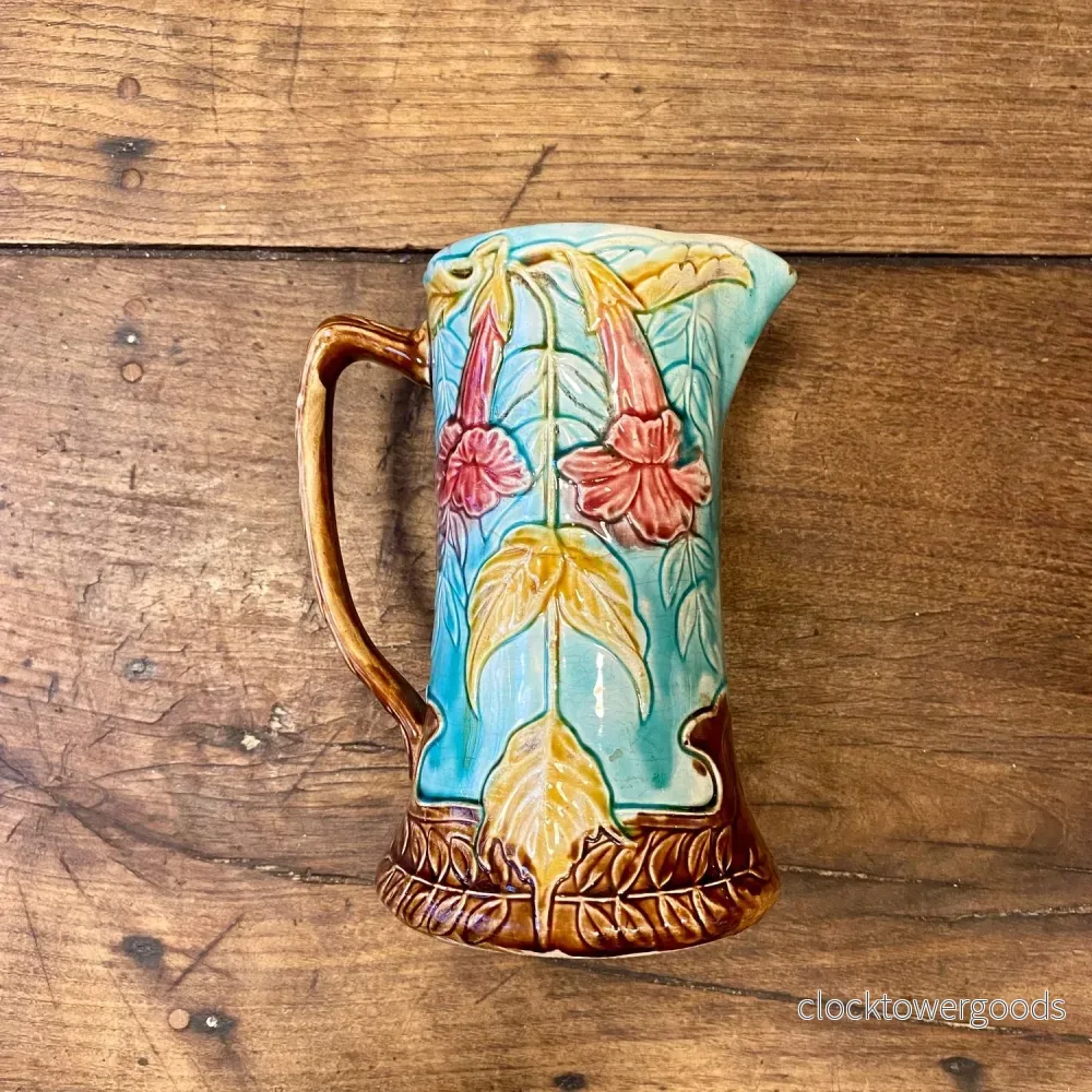 Vintage Orchies Ceramic Pitcher – Floral Vintage Orchies Ceramic Pitcher – Floral