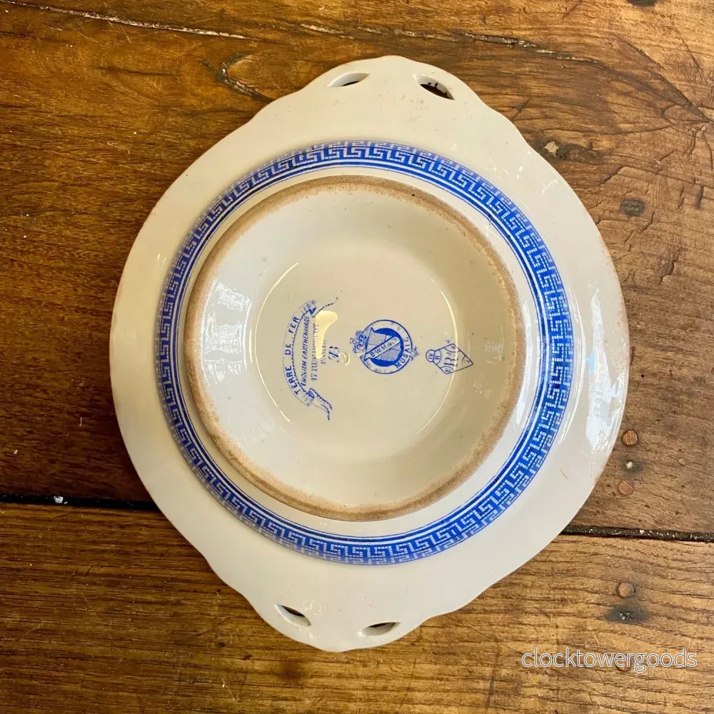 Antique English Ironstone Pedestal Dish – B.W.M.&C - Bild 2
