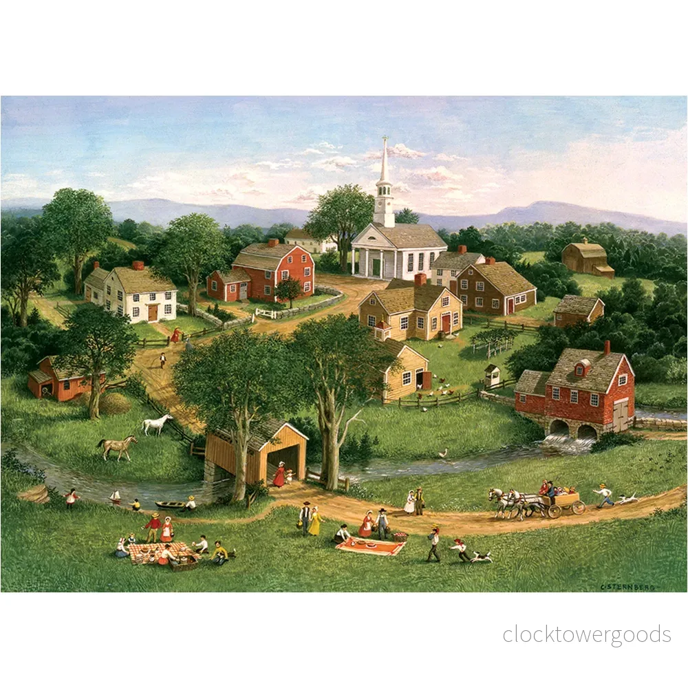 Picknick vid bron
