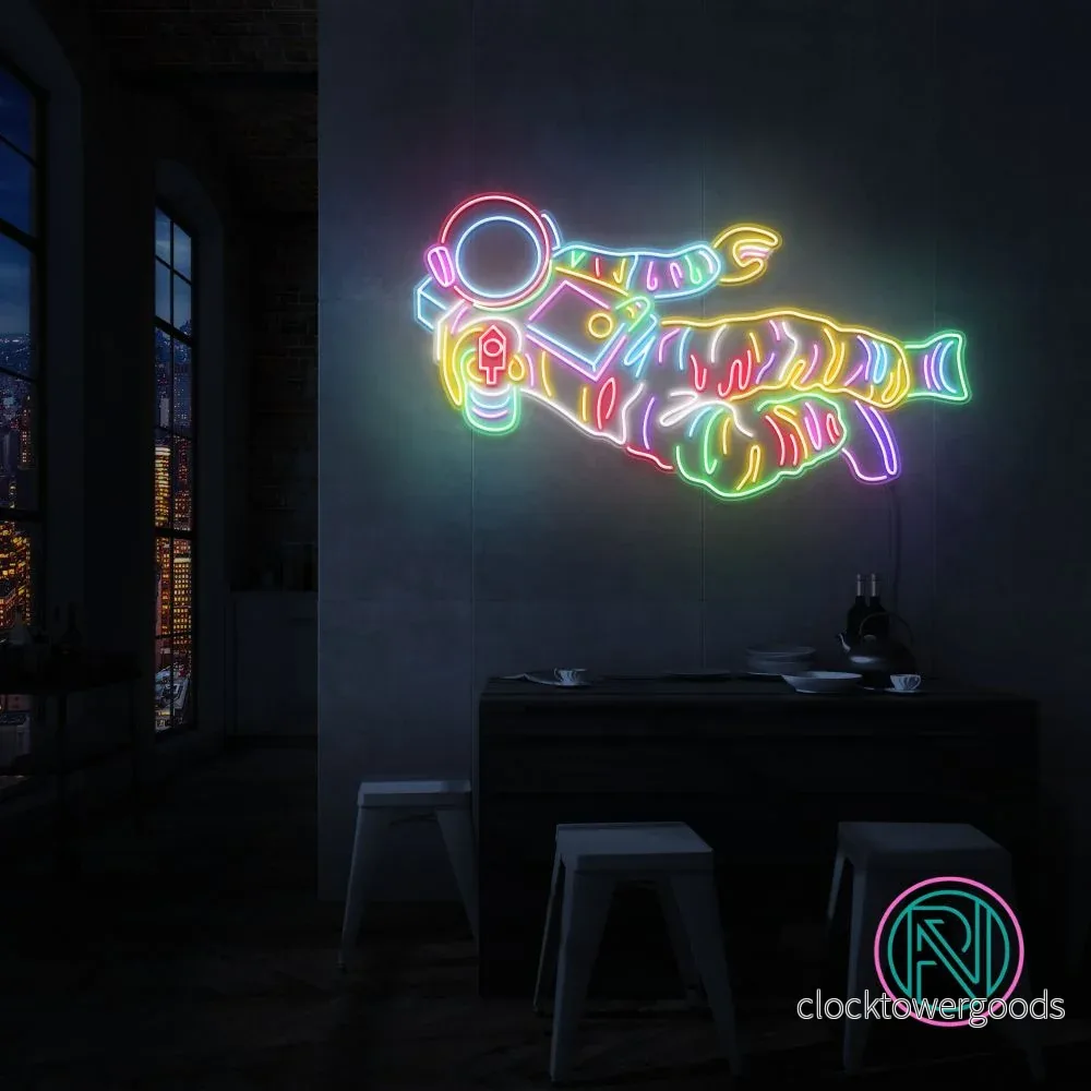 ”Astronaut” LED NEONSKYLT ”Astronaut” LED NEONSKYLT