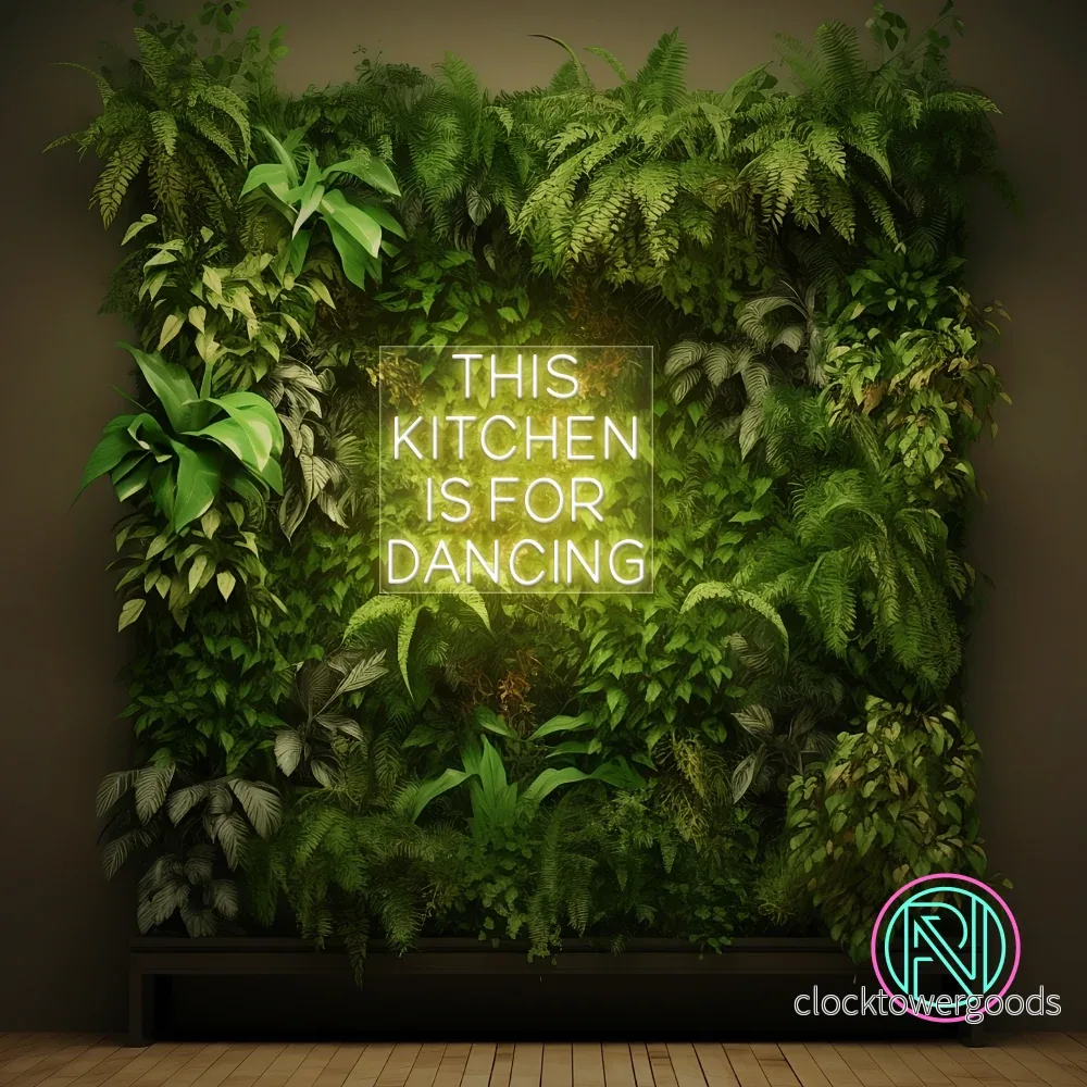 "THIS KITCHEN IS MADE FOR DANCING" Led Neonskylt. - Bild 3