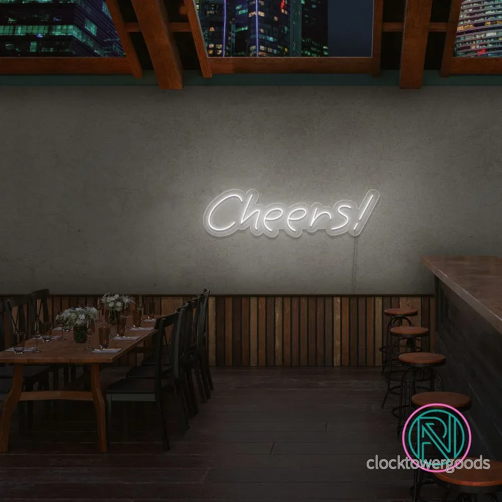”Cheers!” Led neonskylt. ”Cheers!” Led neonskylt.