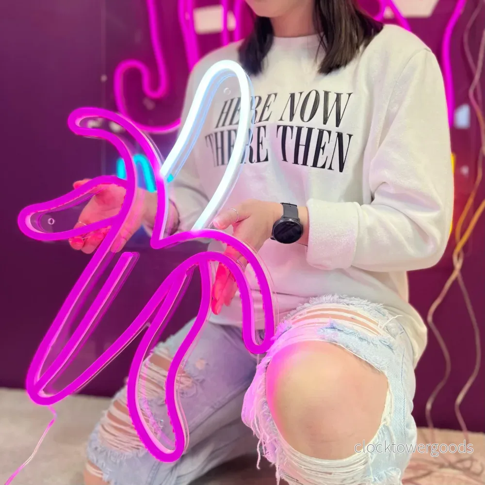 "Banan" Led neonskylt. Hot pink. - Bild 3