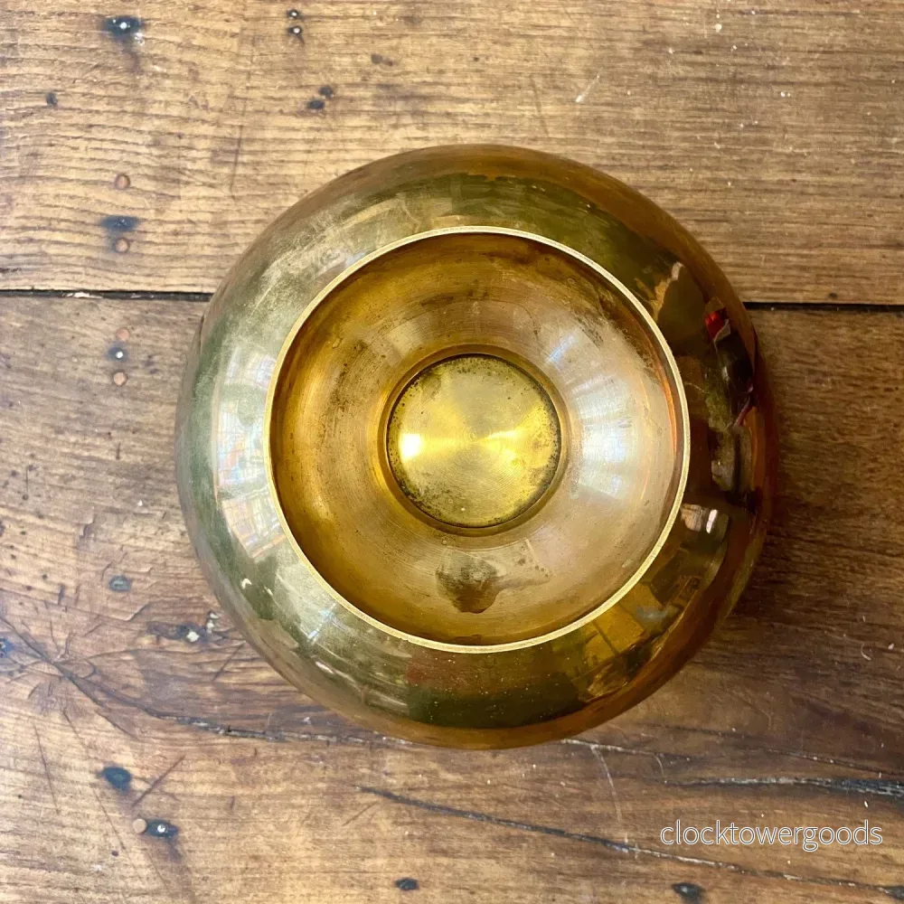 Vintage Champagne Vasque – 31 × 32 cm - Bild 3