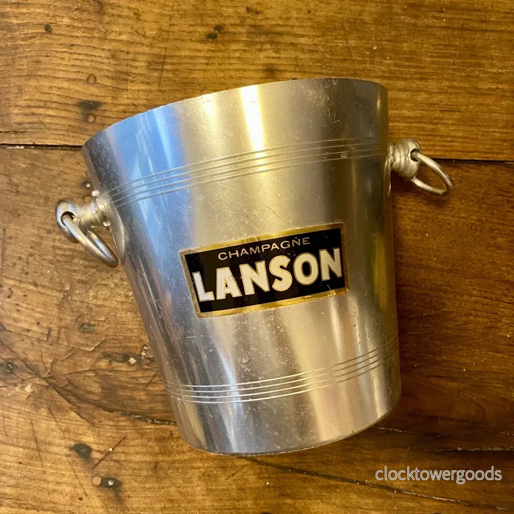 Vintage Lanson Aluminium Champagne Bucket Vintage Lanson Aluminium Champagne Bucket