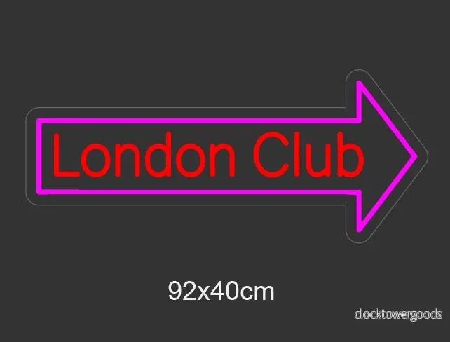 "London Club" LED Neonskylt. - Bild 2