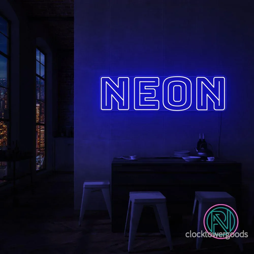 "NEON NEON" Led neonskylt. - Bild 3