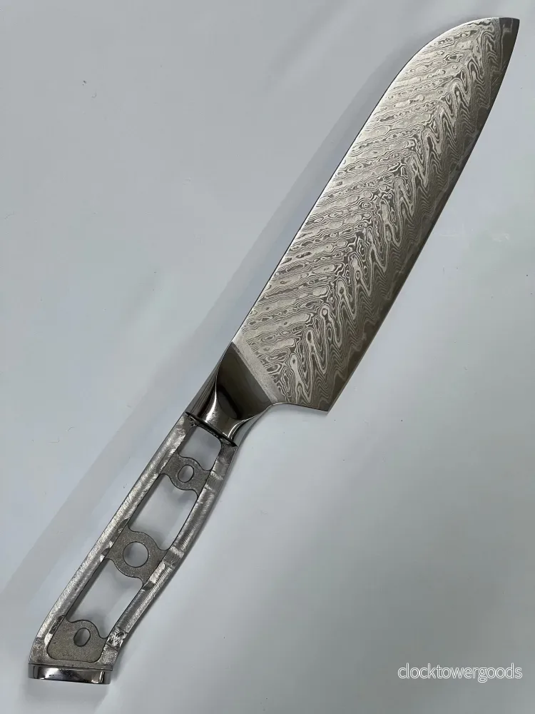 Herring Santoku – VG10-damast, kockkniv 7″ - Bild 3