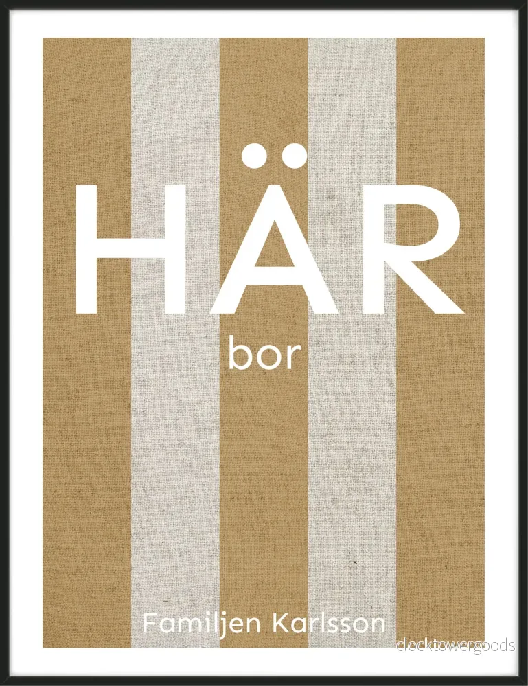 Randig – Personlig Poster