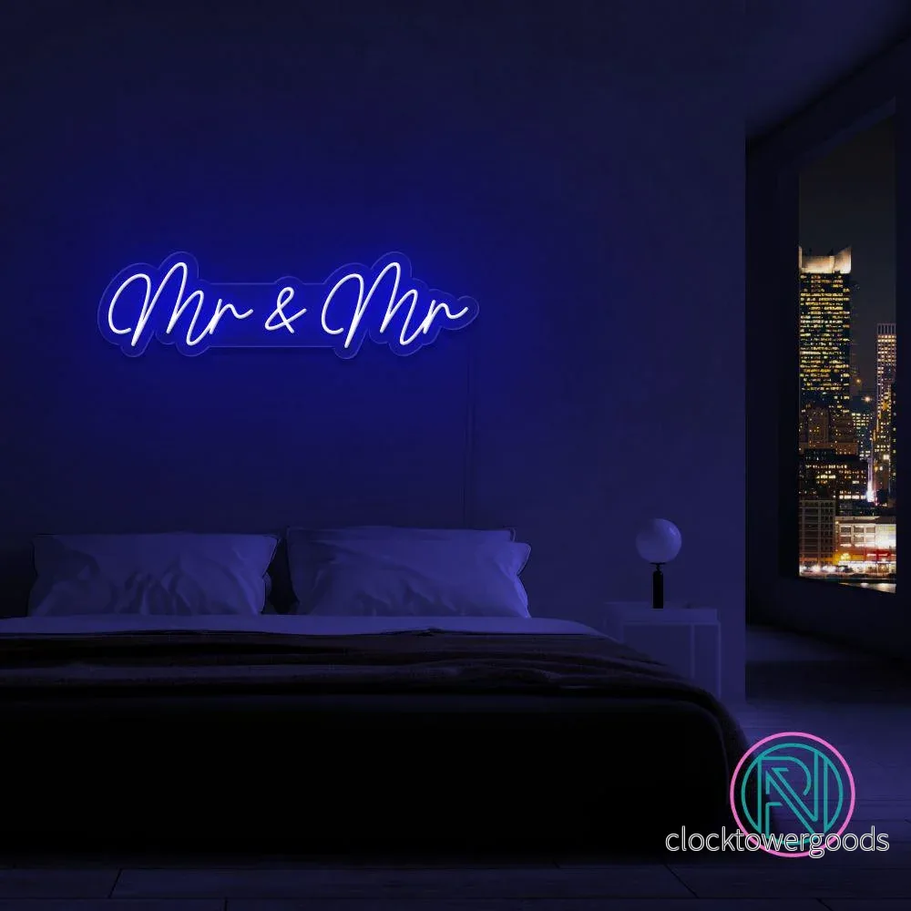"Mr & Mr" Led neonskylt. - Bild 3