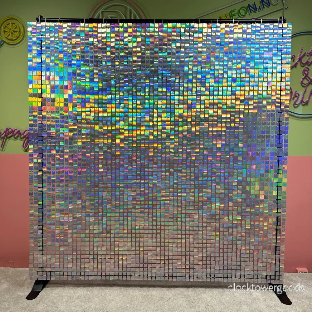 "Skimmervägg" Regnbågsfärgad holografisk - Bild 2