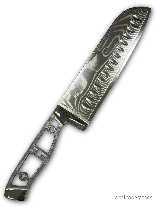 Santoku - VG10 Damask Kockkniv FT1-M - Bild 2