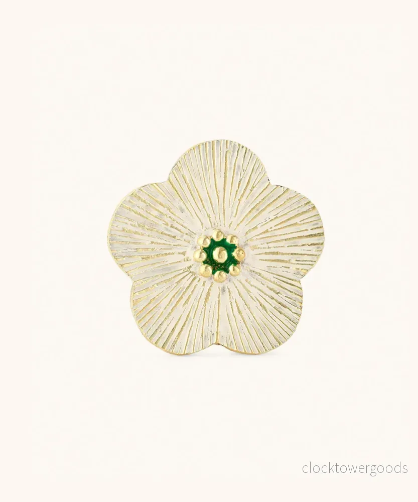 Faye Flower Plate White Medium - Bild 3
