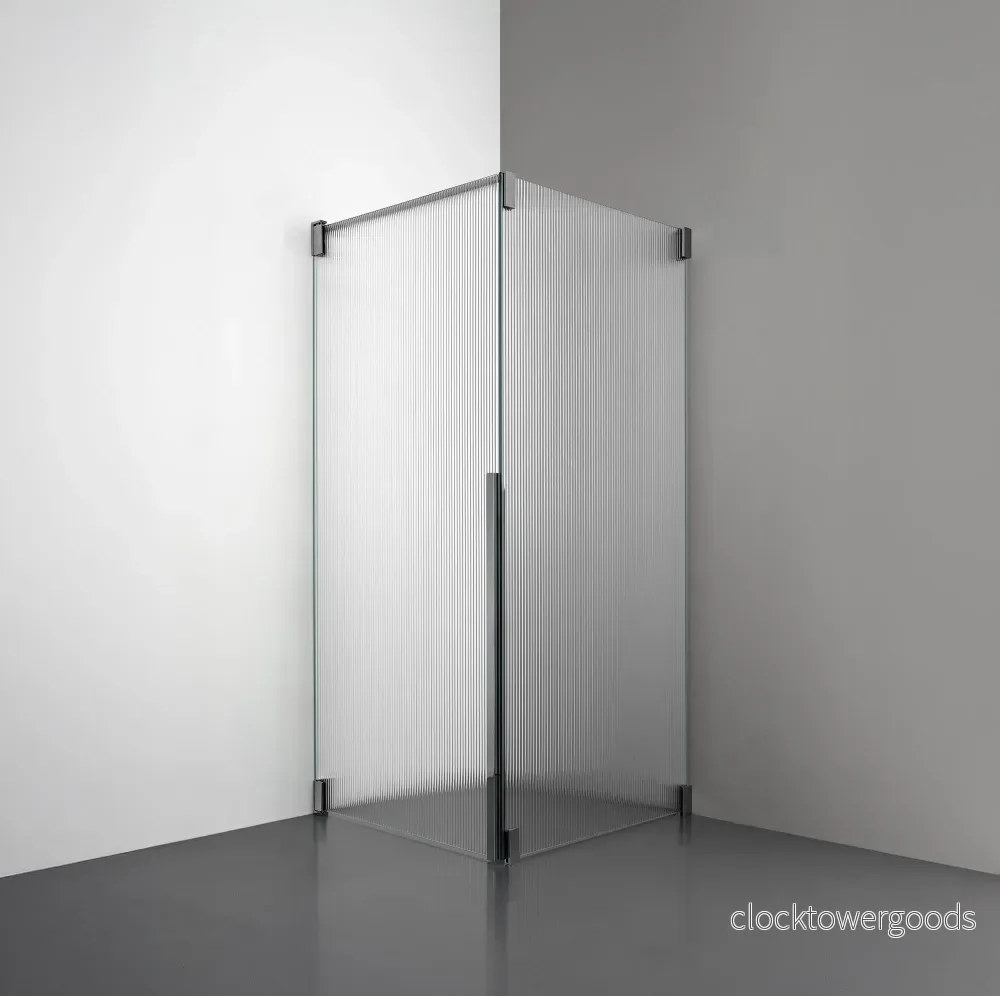 ROOH R2 Duschhörna Dörr + Vägg – Räfflat glas - Bild 3