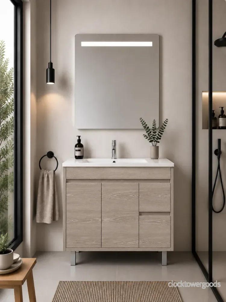 Badrumsmöbel ISQUIA med handfat Badrumsmöbel ISQUIA med handfat