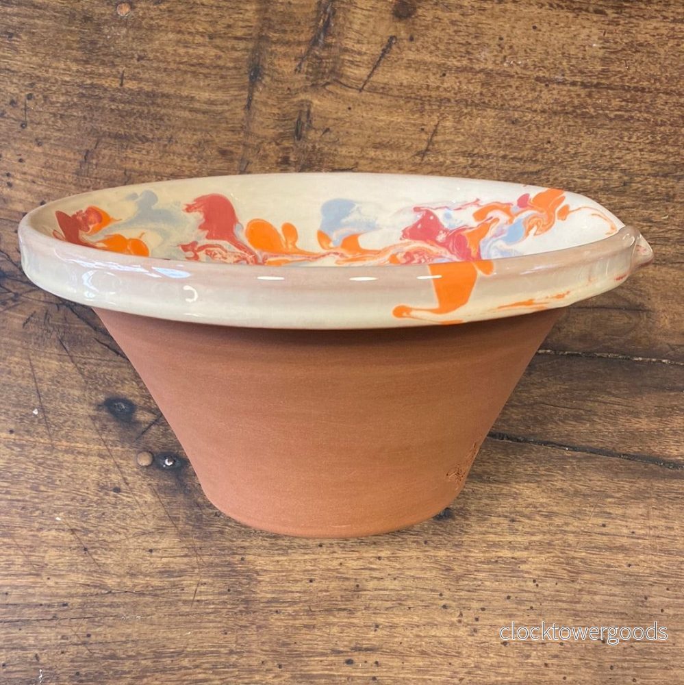 Handmade Provençal Tian Bowl – Marbled - Bild 2