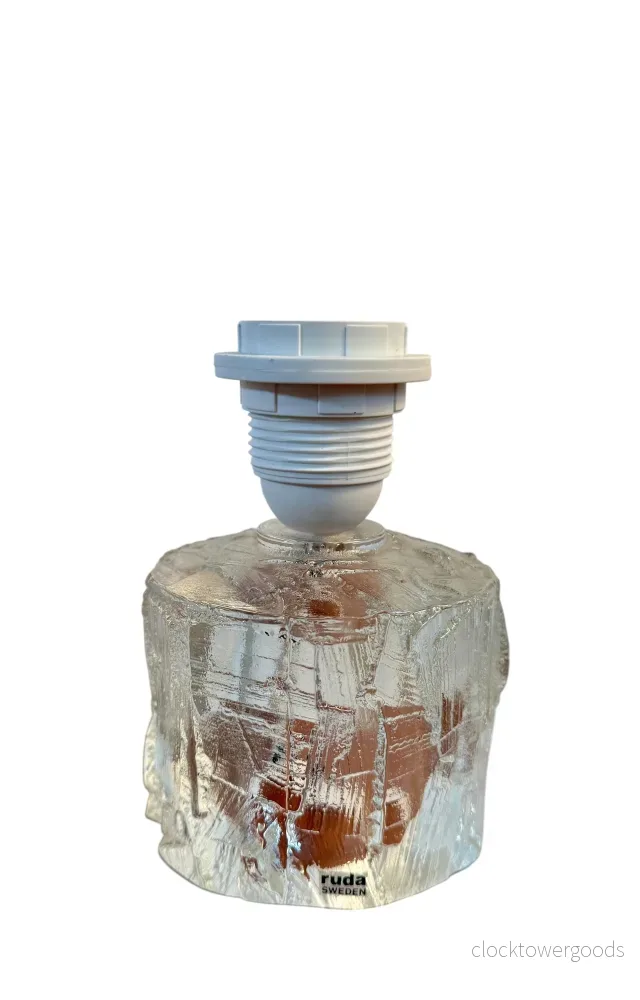 1-par lampfötter i glas - Bild 3