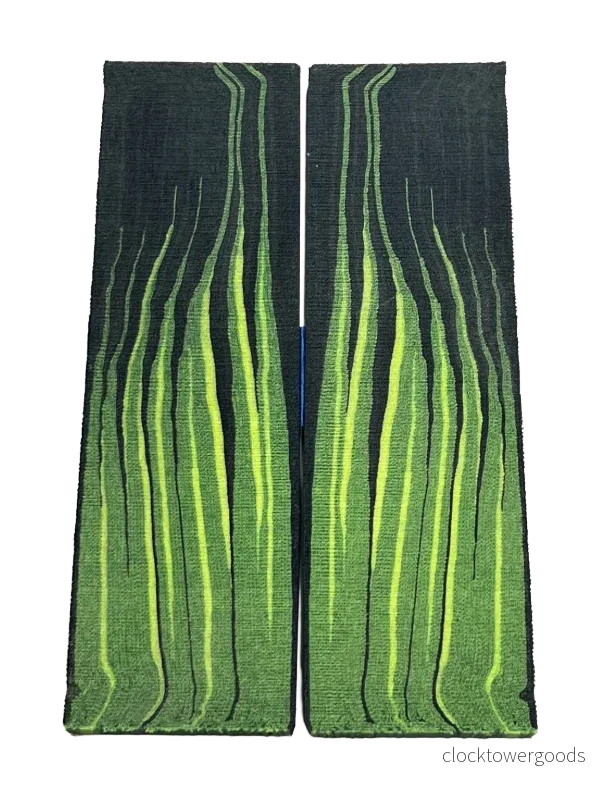 Micarta Matrix Flame (set med 2 plattor)