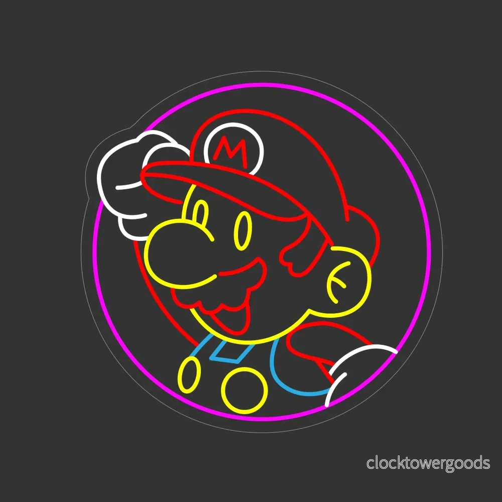 "Super Mario" Led Neonskylt - Bild 2