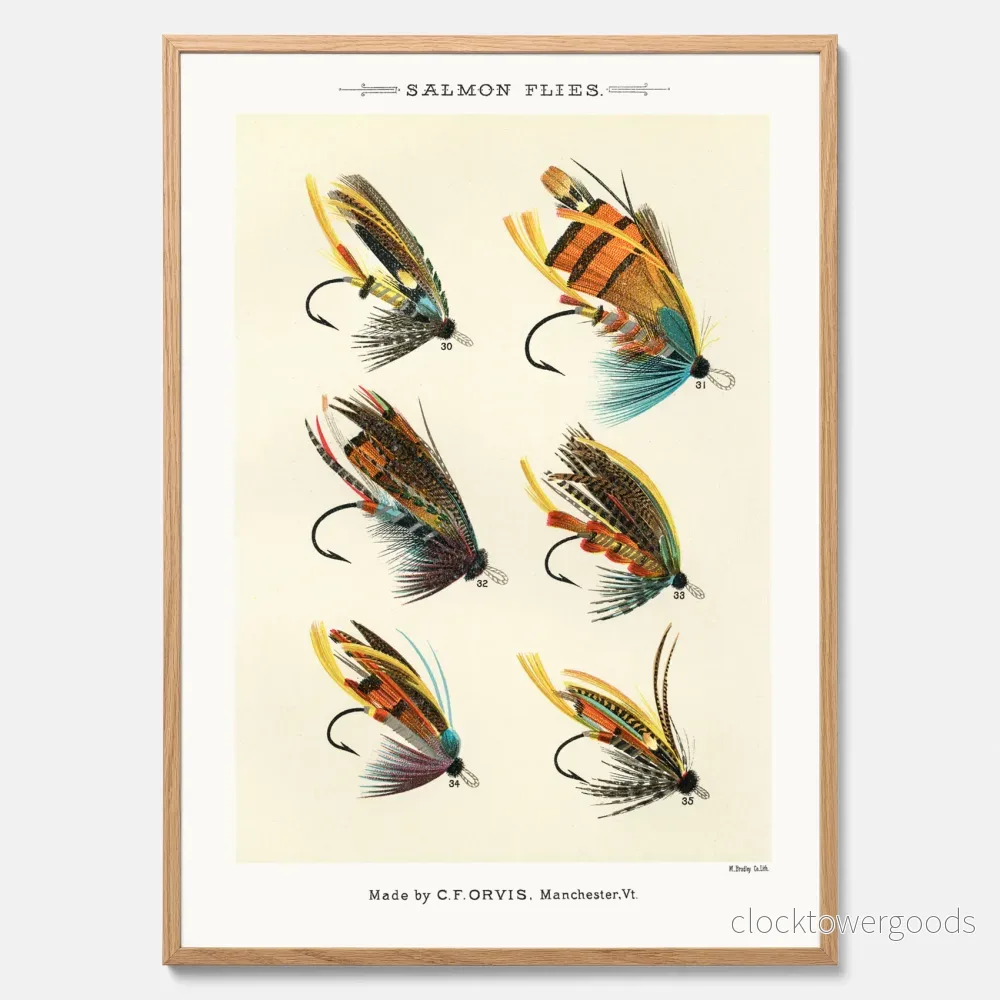 Fiskeflugor – Lax poster