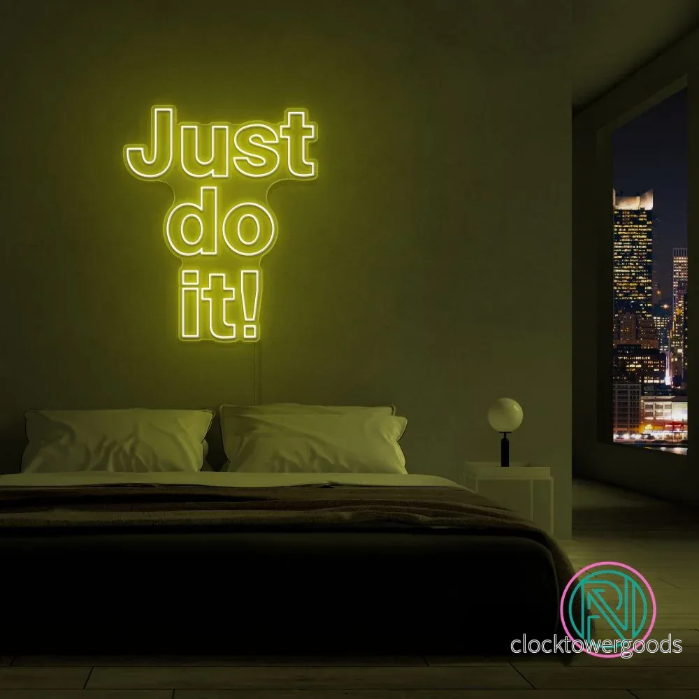 ”Just do it!” Led neonskylt. ”Just do it!” Led neonskylt.
