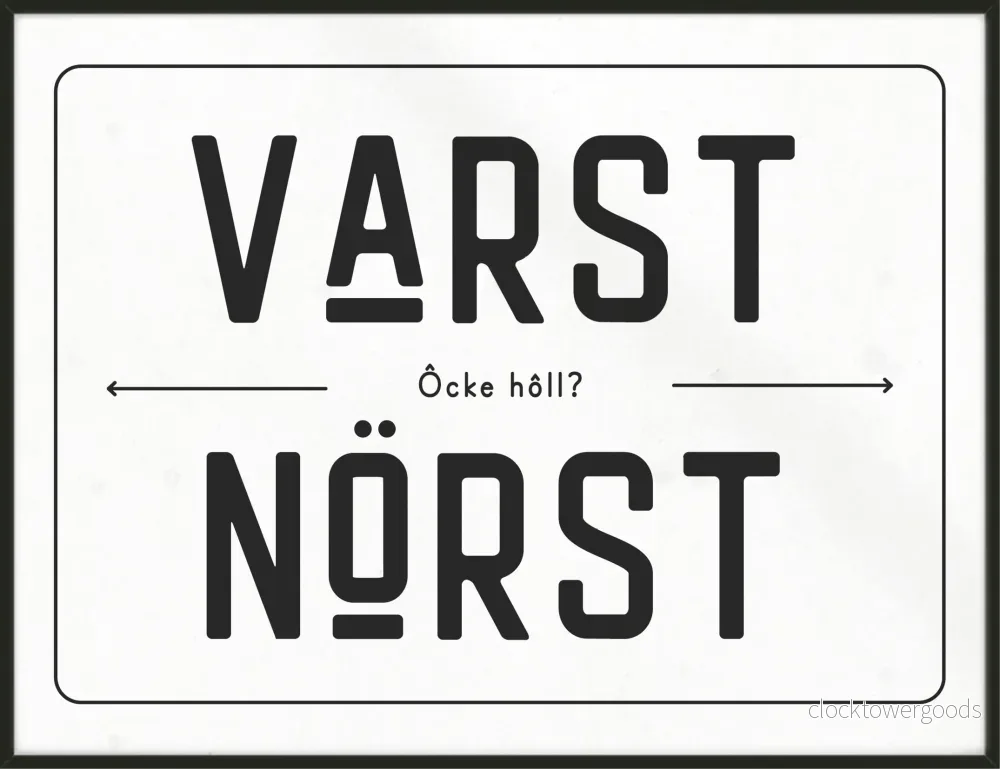 Varst Nörst Poster Varst Nörst Poster