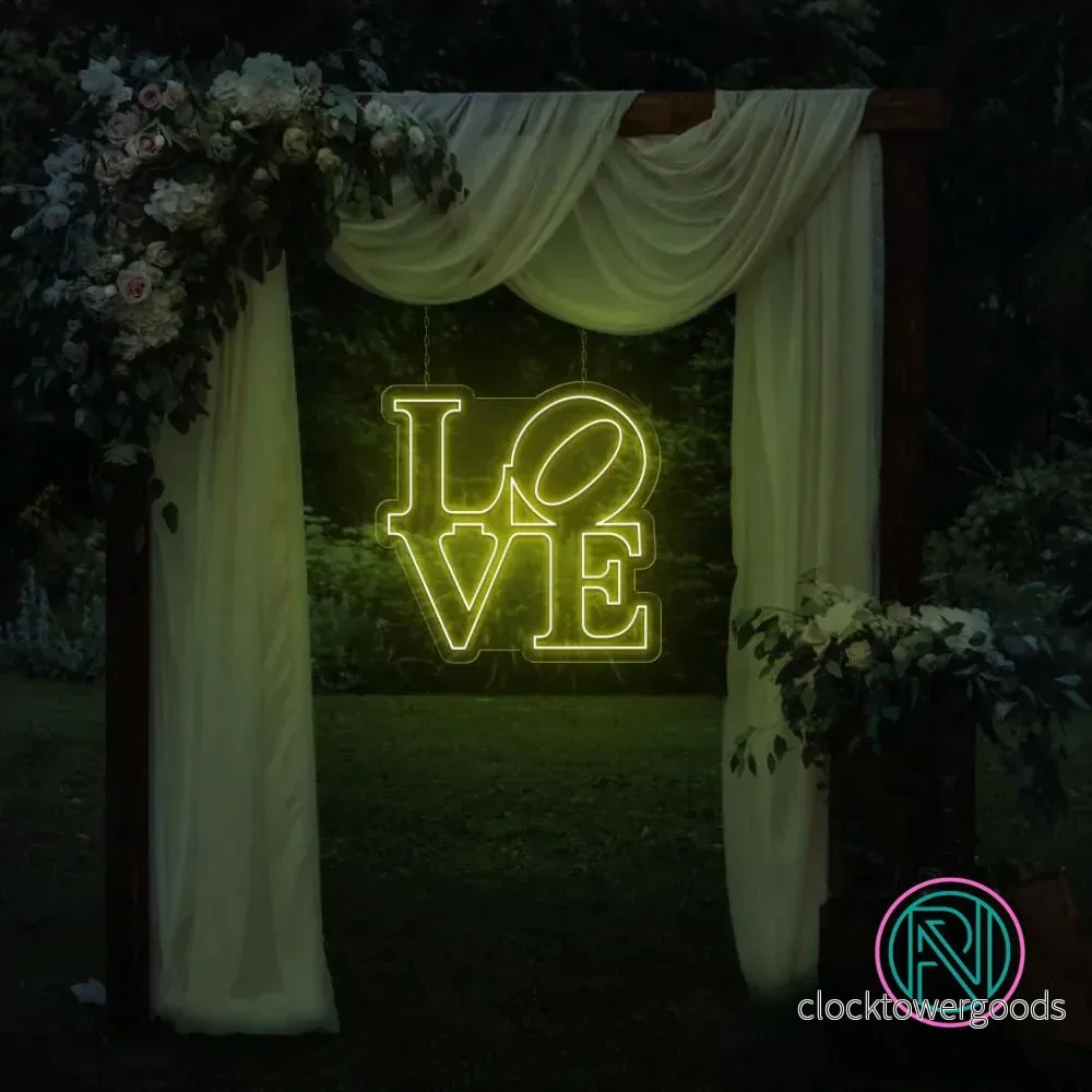"LOVE" Led neonskylt. - Bild 3