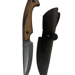 Ukrainsk jaktkniv HGK6 med läderslida