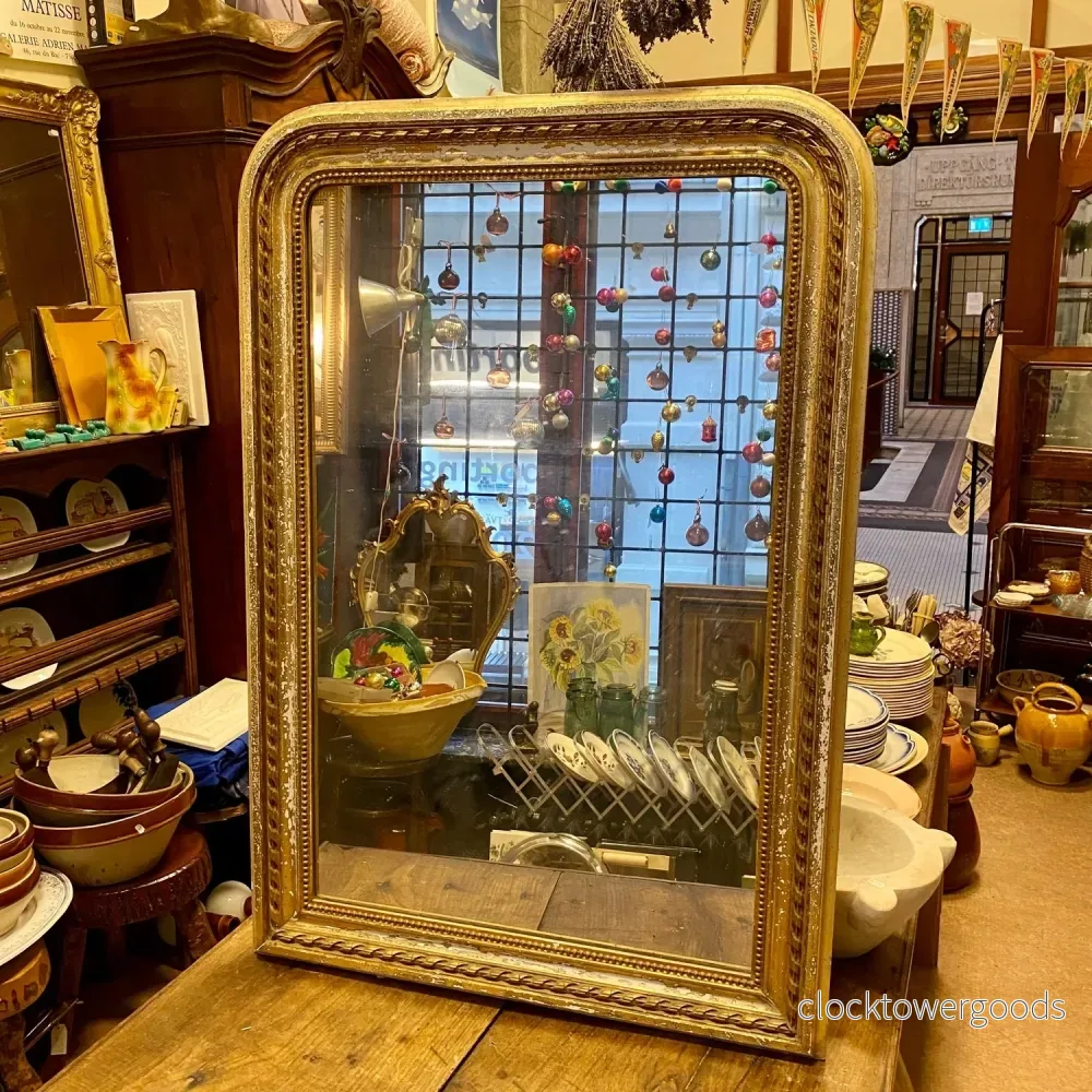 Large Louis-Philippe Giltwood Mirror