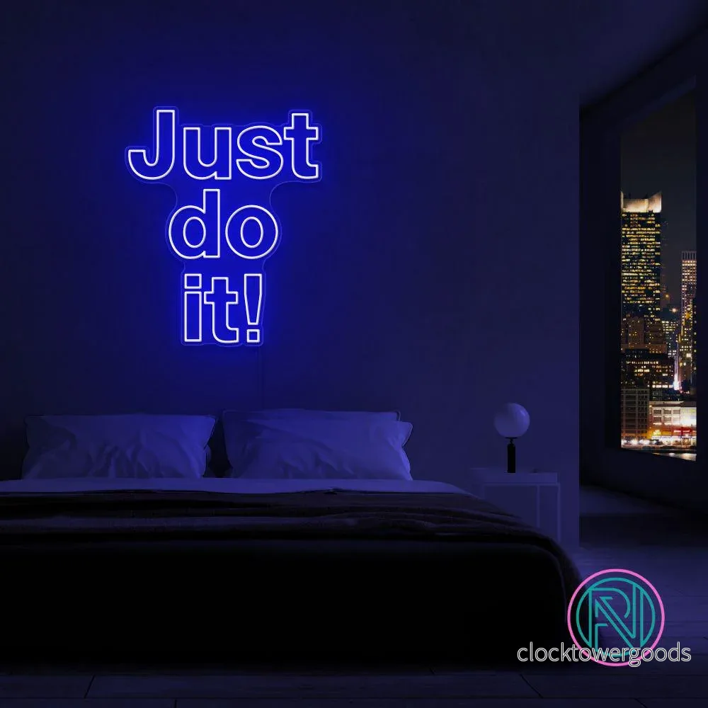 "Just do it!" Led neonskylt. - Bild 2