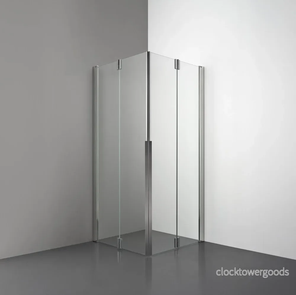 ROOH R3 Duschhörna Vikdörr + Vikdörr – Klart glas - Bild 2