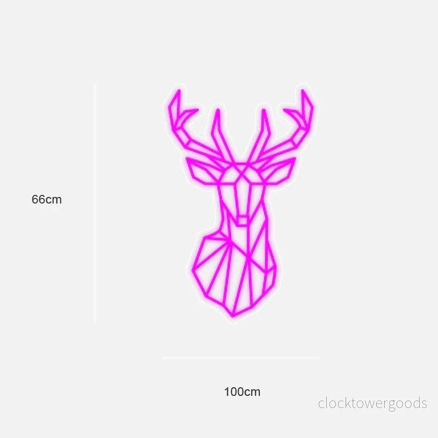 "RainDeer" Led neonskylt. Hot Pink. - Bild 2