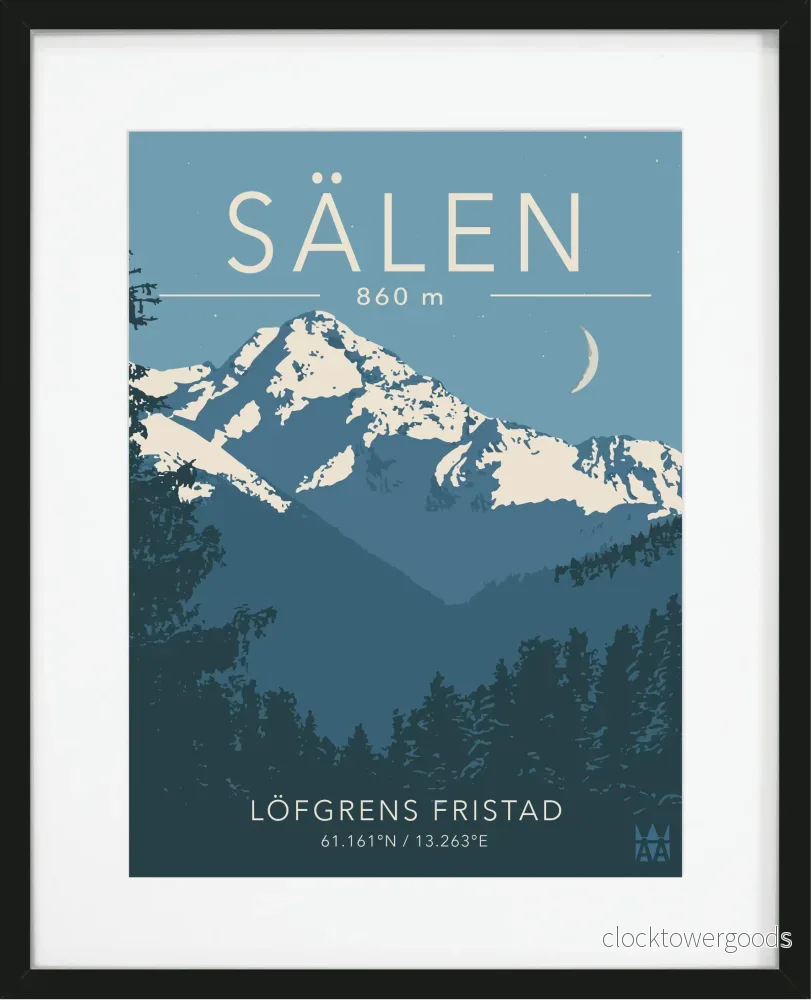 Fjälltopp – Personlig Poster
