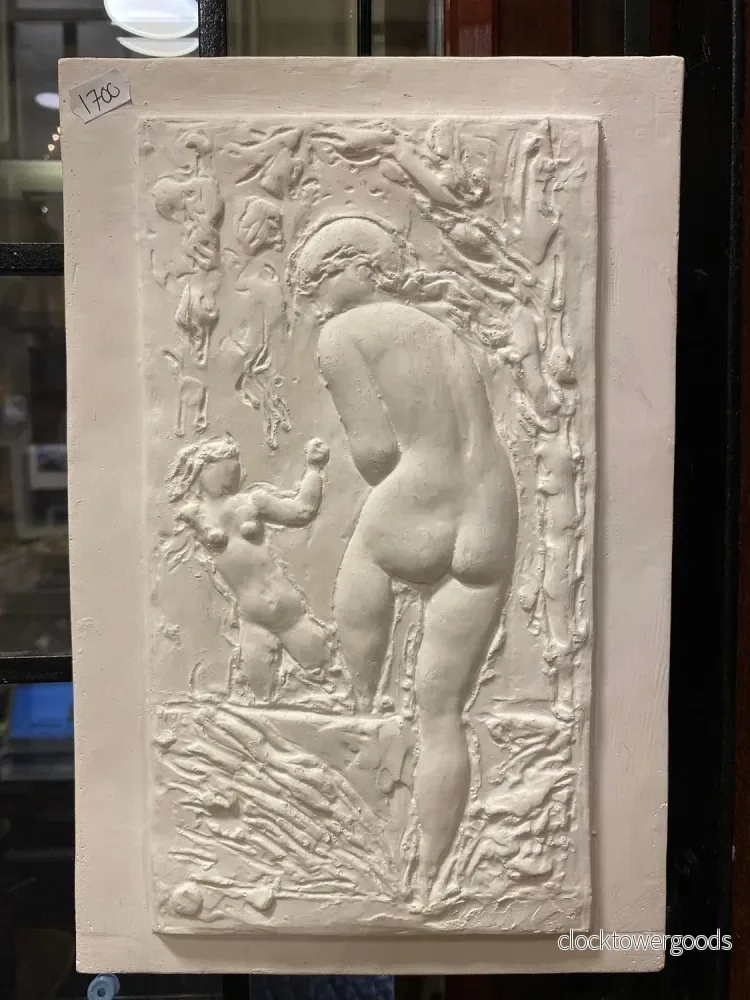 The Bather – Handmade Plaster Wall Art from Paris