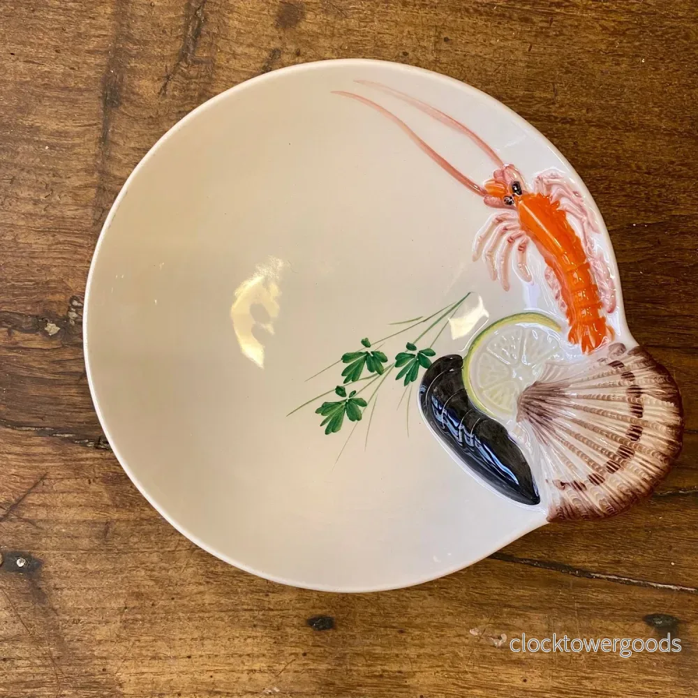Vintage Italian Tre Art Seafood Serving Bowl – 28 cm Vintage Italian Tre Art Seafood Serving Bowl – 28 cm